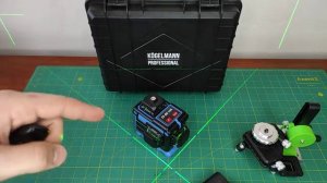 Лазерный уровень нивелир Kogelmann 3D*360. 2 АКБ, кейс, пульт, магнит, блютуз. Диоды Osram