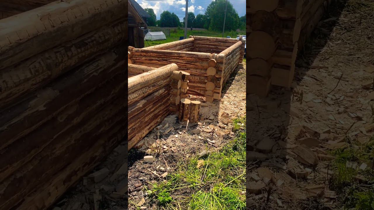 Баня 3х6 в лапу! Буду строить сам под ключ. Если все сложится хорошо, то в следующий Новый год! смотреть онлайн