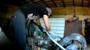 Выхлоп на Боббер чоппер прямоток , bobber выхлопные трубы на к 750 Днепр Урал МТ