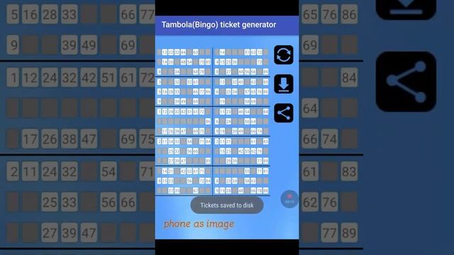 Tambola - Bingo - Housie printable ticket generator Android app