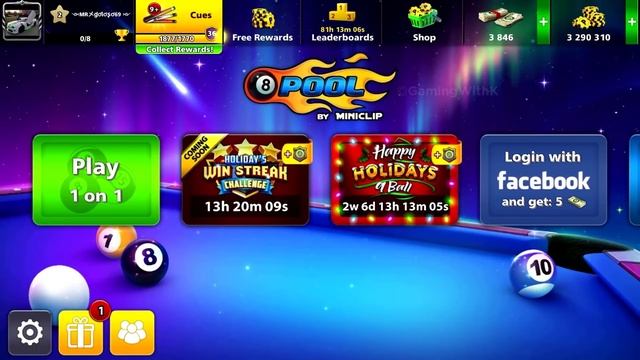 8 Ball Pool - Playing 180 GOLDEN SHOTS and Unlocking ALL LEGENDARY CUES - GamingWithK