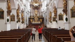 Interior of Peterskirche, Munich, Germany