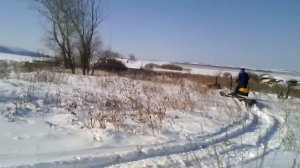 Динго т 150 длинный по глубокому снегу