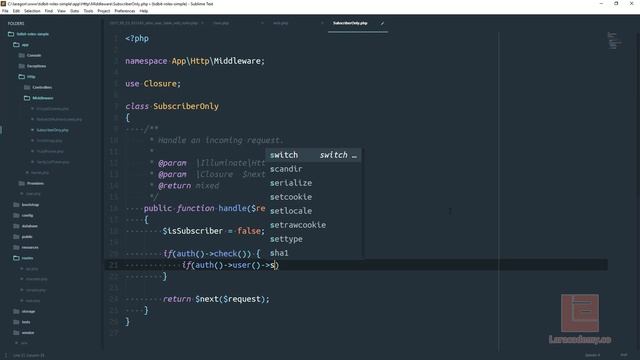 Laravel 5.5 - Tidbits - Simplistic Role System смотреть онлайн