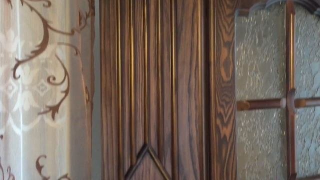 Угловой сервант. В том же стиле. Ясень массив(furniture,cabinet).