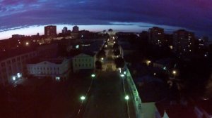 Центр Орла ночью с высоты