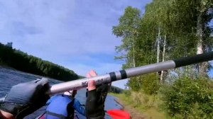 Самостоятельный сплав на байдарке в Карелии по реке Шуя. Порог Большой Толли. Август 2020.