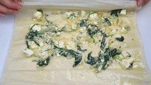 УЛИТКА СО ШПИНАТОМ И ФЕТОЙ ИЗ ТЕСТА ФИЛО