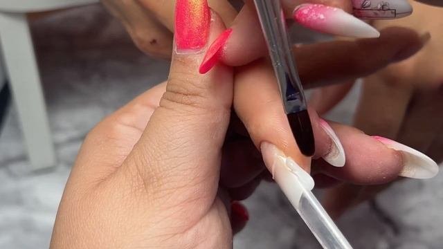 Длинное ногтевое ложе-Дар? или Проклятье #ногти #коррекцияногтей #nail #manicure #когти