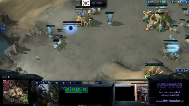 ReaL's Mothership Core, Oracle Harass - Heart of the Swarm HOTS смотреть онлайн