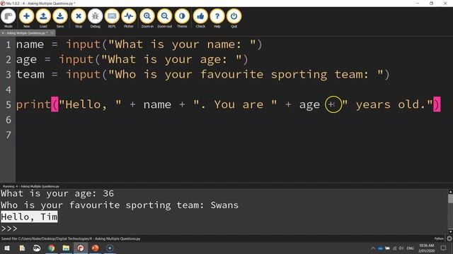 Python - Variables, Comments & Concatenation Tutorial