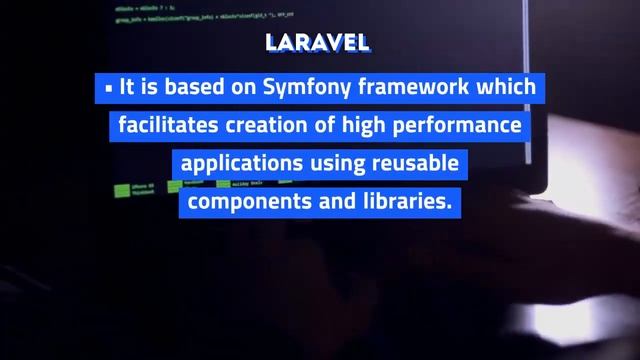 Explain the Features of Yii and Laravel Frameworks in PHP Language