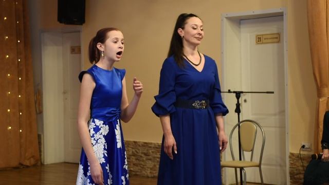 Песня «Мой садик» - вокальный дуэт «Соловушка»: Мария Алексеевна Рыжикова и Петриченко Софья