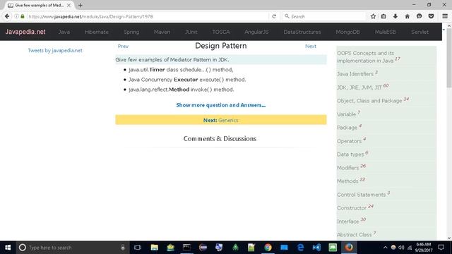 Give few examples of Mediator Pattern in JDK.
| javapedia.net смотреть онлайн