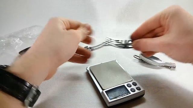 Набор походных столовых приборов из нержавейки c Gearbest смотреть онлайн