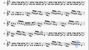 Flute Sheet Music: How to play Magenta Riddim by DJ Snake