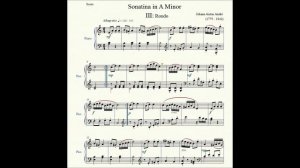 Sonatina in A Minor Third Movement: Rondo - Johann Anton André - Piano Repertoire 3