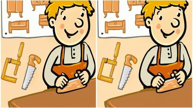 Найди 4 отличия.