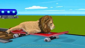 Cow Mammoth Elephant Lion Buffalo HIPPO Guess The Right Door ESCAPE ROOM CHALLENGE Animals Cage Gam
