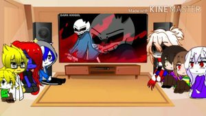 Undertale ep 2 gacha club, реакция андертейл на меме /\ My AU!