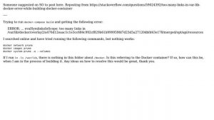 Unix & Linux: too many links in /var/lib/docker error while building Docker container