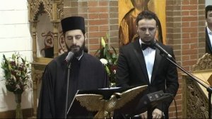 Arhim. Nikódimos Kabarnós şi protopsalt George Bucurică - Duminica Ortodoxiei 2014 - Coslada, Madri