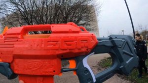 МЕГА МОТОСТРАЙК НЕ ОПРАВДАЛ ОЖИДАНИЯ? // Обзор Nerf Mega Motostryke // Сабакин
