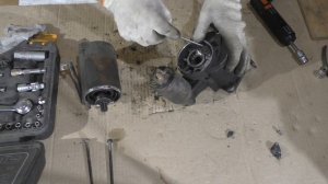 Стартер к Хендай Н 100, разборка#Hyundai H100, starter disassembly#现代H100，起动机拆解
