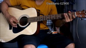 D'Addario EJ15 vs  EZ900 vs Gibson  - Yamaha f-310