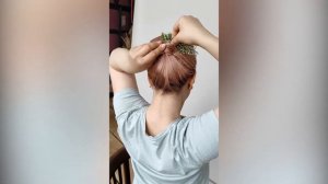 Пучок на гребне – самый простой и удобный способ