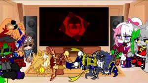 •||✓Fnaf Security Breach React To Random FNAF Songs✓||•