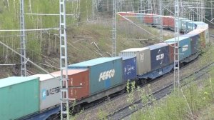 ГРУЗОВОЙ И ПОЧТОВЫЙ ПОЕЗДА НА ТРАНССИБЕ