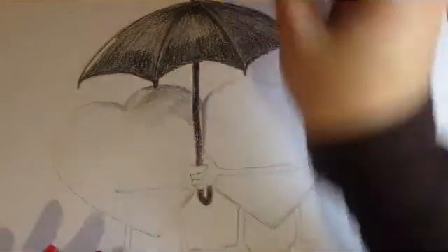 Рисунок сердечки карандашом смотреть онлайн
