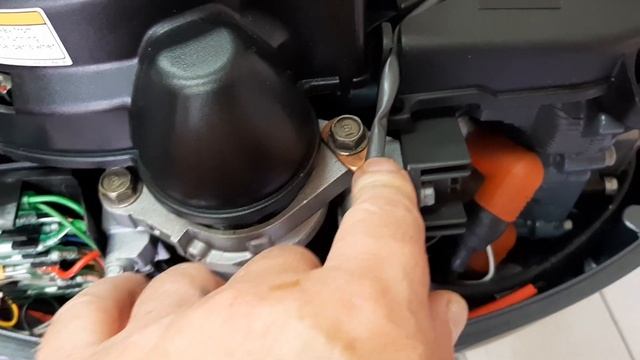 YAMAHA F 9.9 JMH - установка электростартера самостоятельно. смотреть онлайн