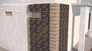 Фасадная панель из бетона, монтаж на шурупы