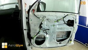 Шумоизоляция дверей Toyota Land Cruiser Prado 150 в уровне Экстра. АвтоШум.