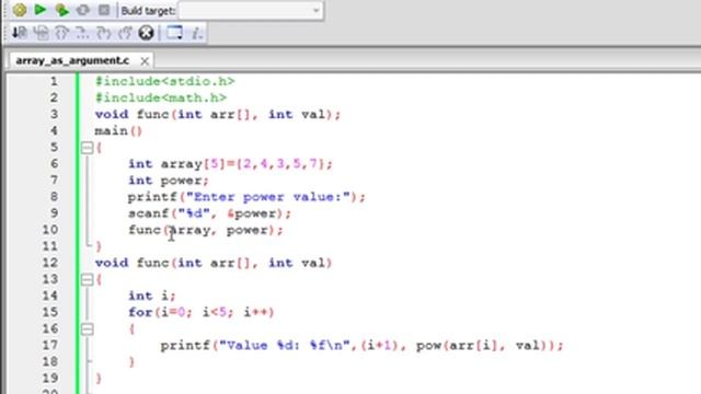 C Programming Tutorial - 55: Passing Arrays To Functions
