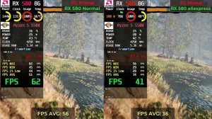 RX 580 vs RX 580 2048SP Aliexpress Test in 10 games