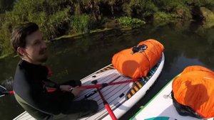 Сплав на SUP board по реке Дубна с Go Pro Session и Go Pro 4