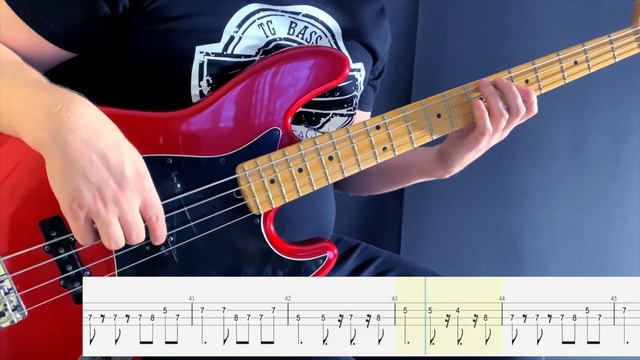 Madcon - Beggin' (bass cover)(play-along with tabs)