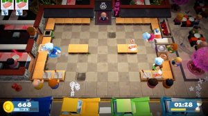 [Overcooked 2] Level 1-1 (3 Stars) ► Score: 1632 / 400 ♦ Co-Op Mode (3 Players) ★ Gameplay ║#2║