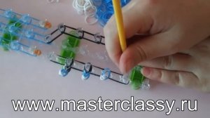 Rainbow loom charms - parrot.  Попугай из резиночек: лучший мастер-класс