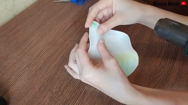 Цветок КАЛЛА из изолона для осеннего букета, DIY смотреть онлайн