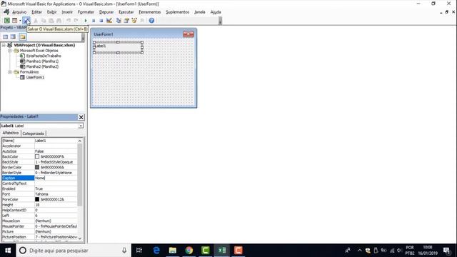 Visual Basic Excel 2019