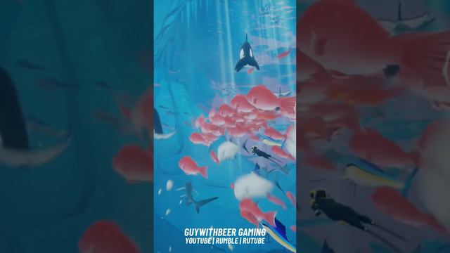 FRIENDLY KILLER WHALES | ABZU GAME CLIP #abzu #gameclips #diving