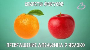 Секреты фокусов: превращение апельсина в яблоко