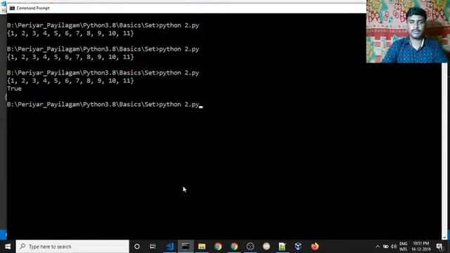 ? Python SET, Methods, and Operations | ?Python for beginners | ?Python complete course in Tamil