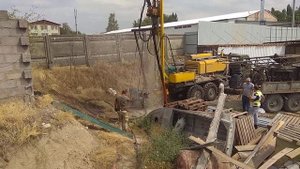 Продувка скважины 110 метров