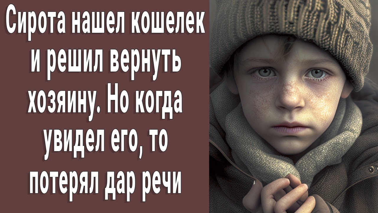Сирота нашел кошелек и решил вернуть хозяину, но увидев фото в кошельке засиял от счастья