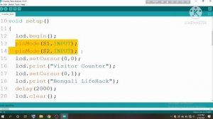 Arduino Tuitorial#38 । Bidirectional Visitor Counter Using Arduino ।  বাংলায় আরডুইনো